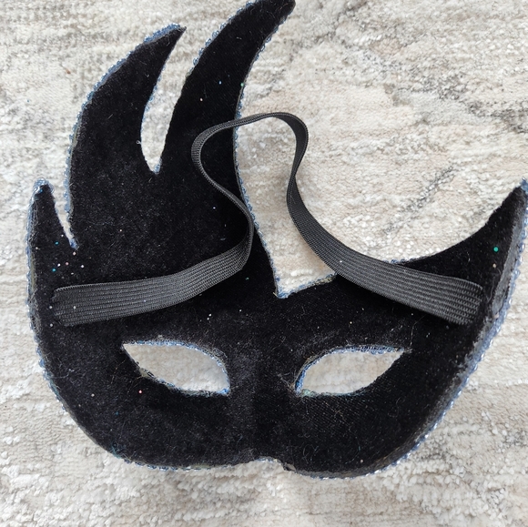 Elegant Blue and Brown Masquerade Mask - Picture 2 of 2